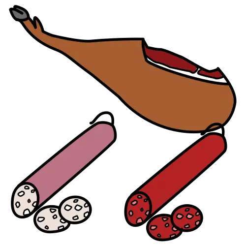 Embutido, carne procesada