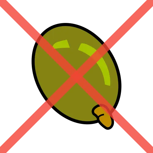 No comer aceitunas