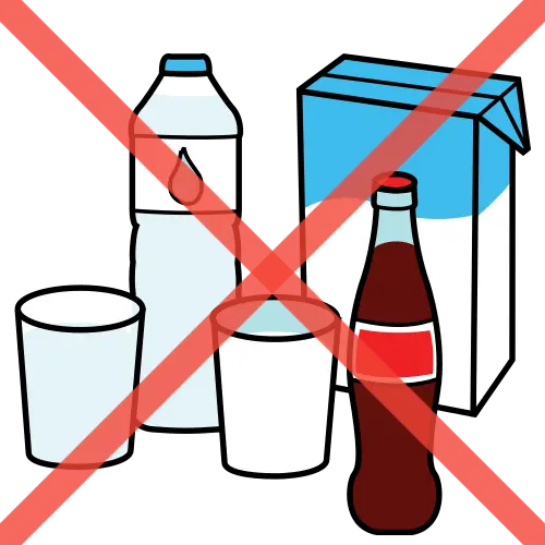 Pictograma: no bebidas