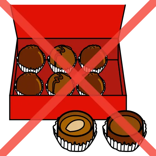 No comer bombones