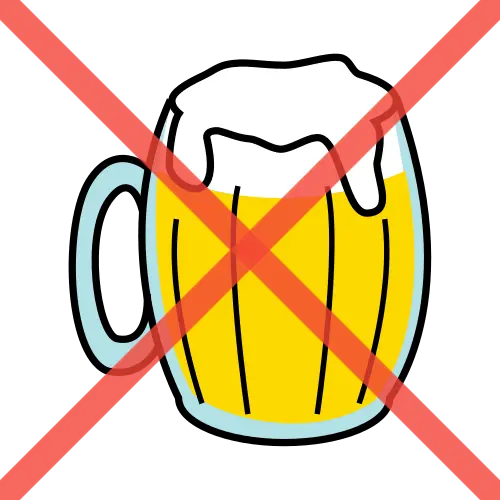 No tomar cerveza