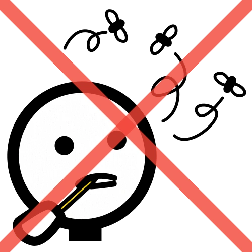 Pictograma: no distraer