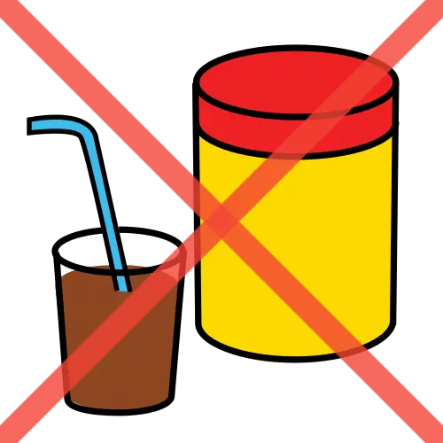 No tomar leche con cacao