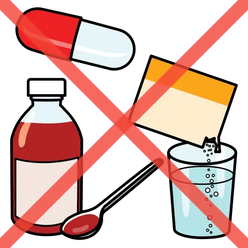 No tomar medicamentos
