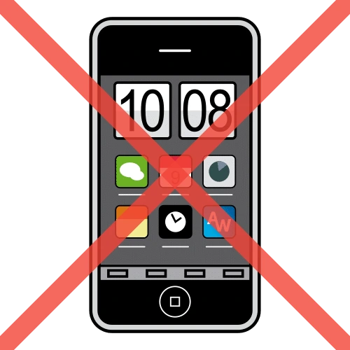 Pictograma: no movil