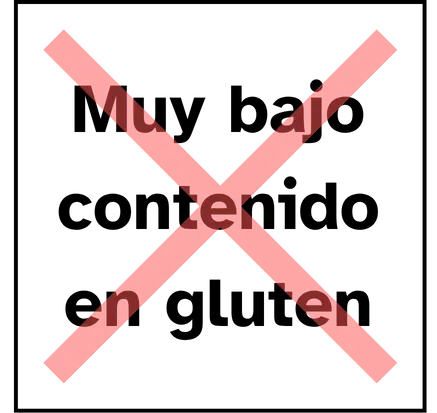 No muy bajo contenido en gluten