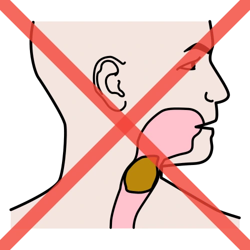 Pictograma: no tragar