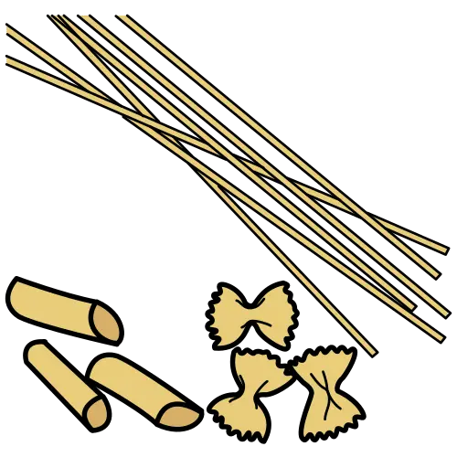 Pasta, alimento de trigo