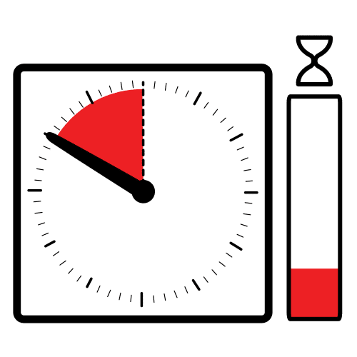 Pictograma: poco tiempo