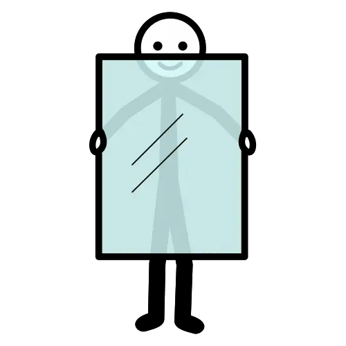 Transparente, que se ve a través