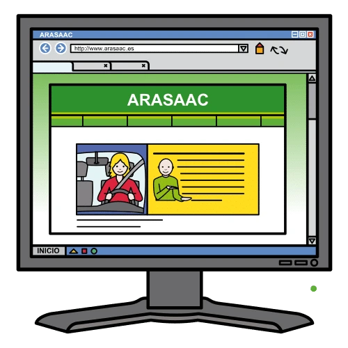 Pictograma: web